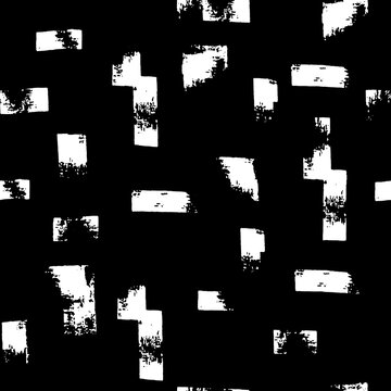 Textile motif seamless pattern. Abstract line shape geometric motif basic pattern