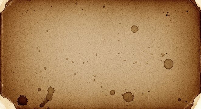 Aged Parchment Paper Texture with Stains and Spots.