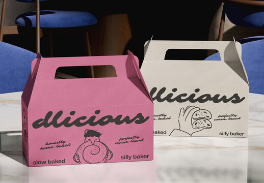 Bakery Box Mockup