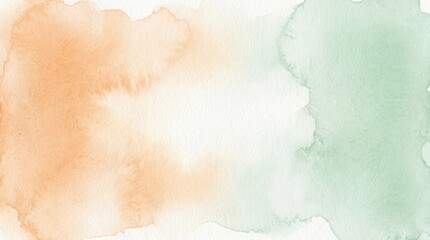 Indian independence day watercolor 15 august festive orange and mint green background