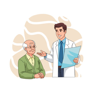 Doctor Explaining Medical Report