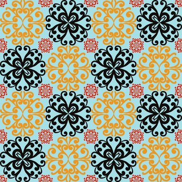 seamless pattern with flowers