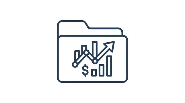 folder icon on white background