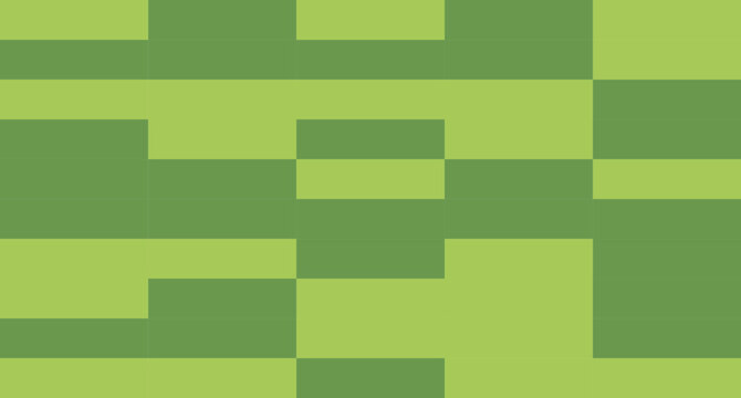 A geometric grid of alternating lime and grass green rectangles forming a bold, modern abstract composition.