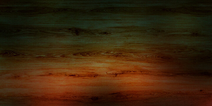 Natural dark brown wooden texture background with glowing orange light at bottom area.