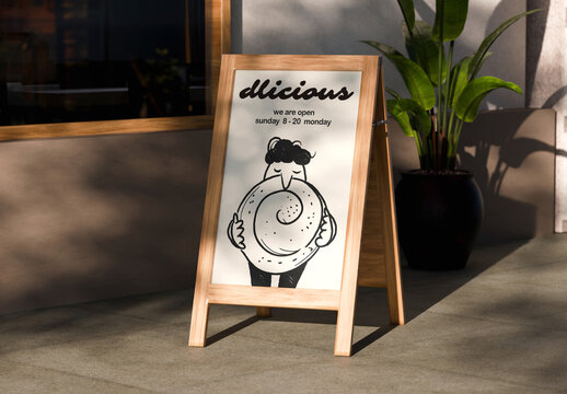 Standing Signage Mockup