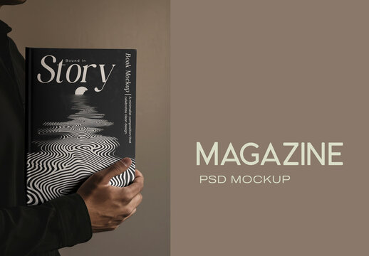 Elegant Magazine MockupDesign PSD