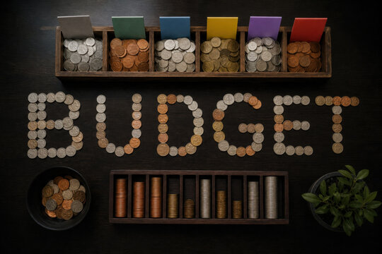 b ud ge t Integrated Typography for Personal Finance Financial Literacy Wealth Planning and Commercial Advertising Campaigns