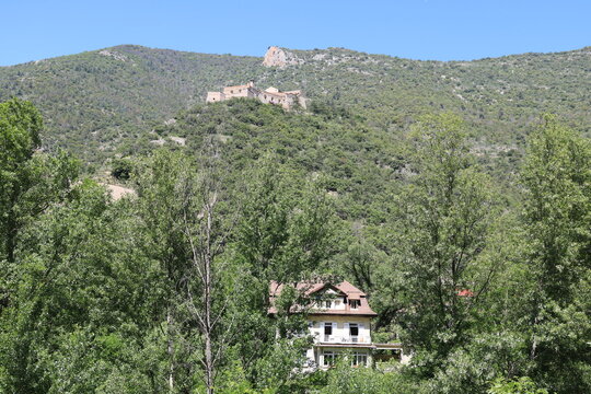 UNESCO World Heritage Site Fort Liberia, above the town of Villefranche-de-Conflent, France  