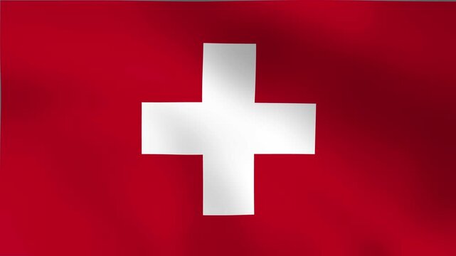 Waving Flag of Switzerland