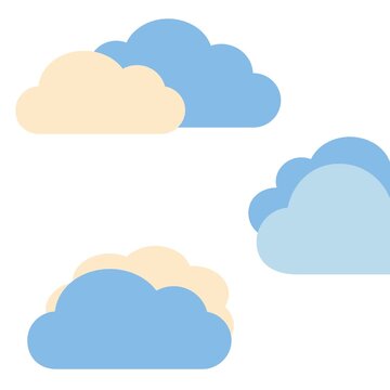 blue sky with clouds vector