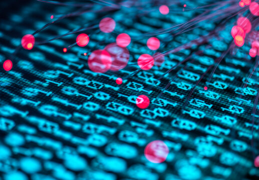Fiber optic cables attacking binary code