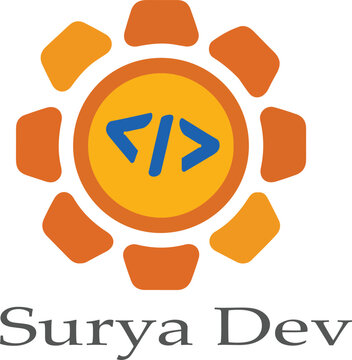 surya dev logo icon vector  white background .