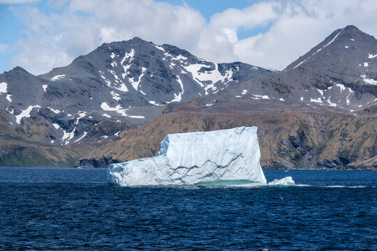 Sub-Antarctica, Antarctica, Georgia Islands, snow-capped mountains, icebergs, ocean, and natural scenery