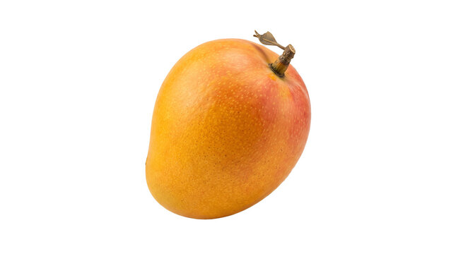 Floating Premium Alphonso Mango Isolated on Transparent Background PNG