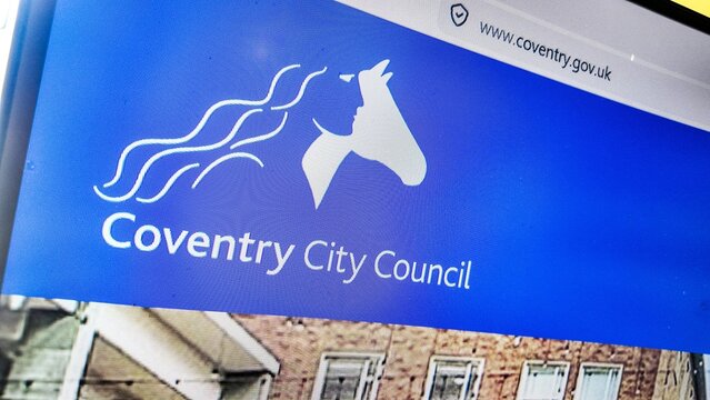  a computer screen with coventry city council UK website displayed
