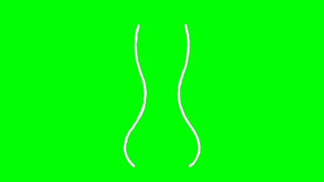 Minimalist White Outline Drawing of a Human Waistline Silhouette for Proyek_Animasi_1783664408274_20260710_1510_3840p