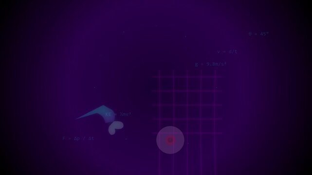 Physics Motion Science Concept With Equations And Velocity Vectors