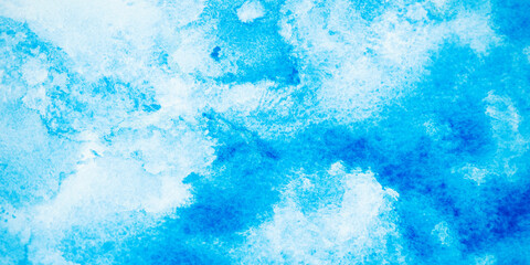 Blue abstract watercolor background for web banners design © Anna