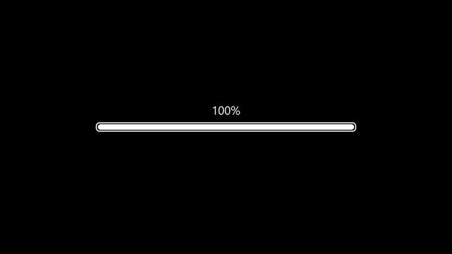 progress loading bars collection. Digital download progress or status bars of the digital interface head-up display, motion graphic of loading bar concept. 4k video