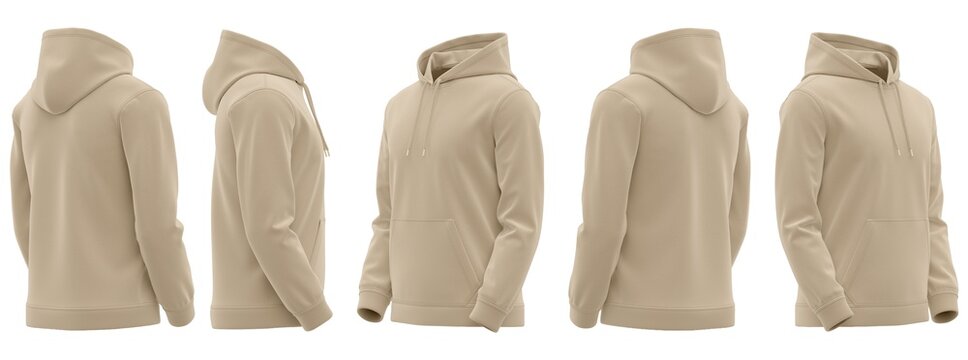 Casual Hoodie Mockup For Men CLO3D Realistic