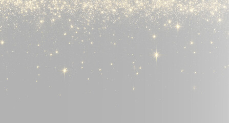 Golden glitter curtain gold sparkle hanging stars festive decoration luxury glowing Christmas New Year lights falling glitter © HolyStas