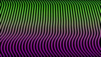 Obraz premium Abstract Wavy Neon Lines Gradient Background With Green To Purple Colors wave