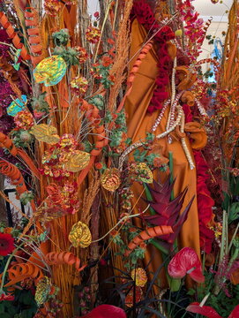 Luxurious Tropical Floral Display with Anthurium and Heliconia