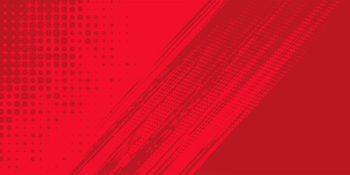 Abstract red background with white paint splatter