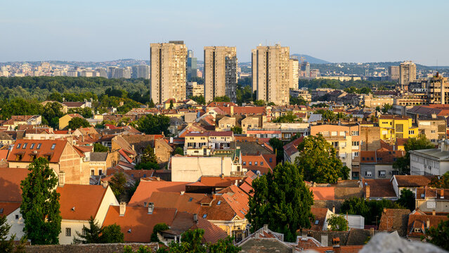 Cityscape of Zemun municipality of Belgrade, capital of Serbia