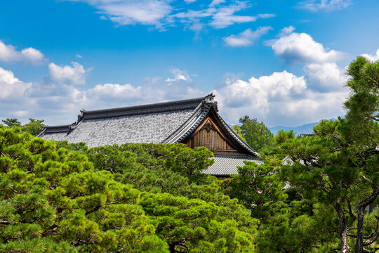 Nijo castle ninomaru palace complex roof
