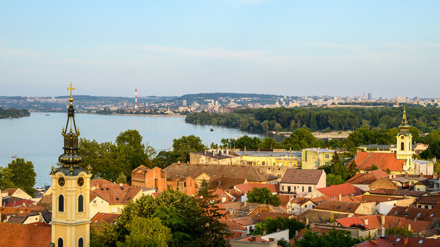 Cityscape of Zemun municipality of Belgrade, capital of Serbia