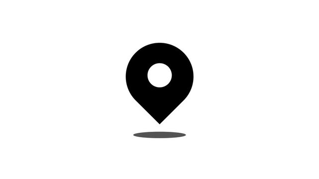 Minimalist UI Location Pin Map Pointer Navigation Animation Element