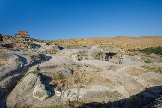 Georgian ancient cave complex Uplistsikhe in Georgia