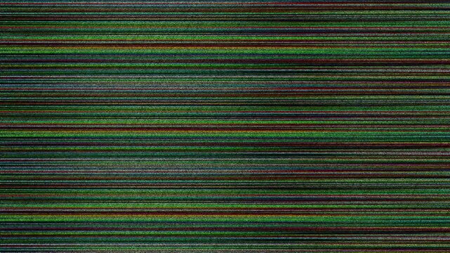 RGB CRT scanlines with analog noise and retro television interference for glitch and broadcast backgrounds