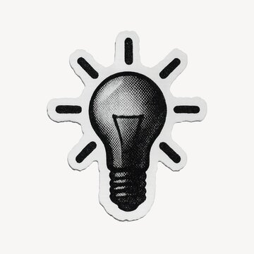 Vintage light bulb illustration