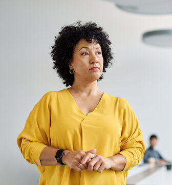 Group of young business people having a meeting or presentation and seminar in the office. Portrait of a young businesswoman