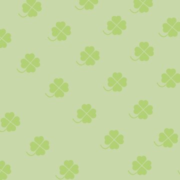 Green Four Leaf Clover Pattern