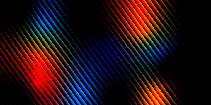 Minimal abstract gradient colorful stripe diagonal line ripple wave distortion, fractal light flow deep color gradient surface. Vector vertical banners trendy abstract creative design templates social