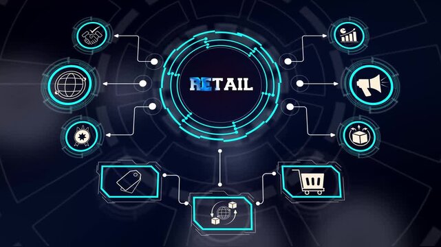 Retail operations dashboard tracking multi-channel commercial sales performance and store logistics data feeds