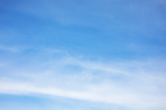 Fantastic soft white clouds against blue sky and coppy space for your design, and gradients shadow horizontal shape, (High resolution), real photo
