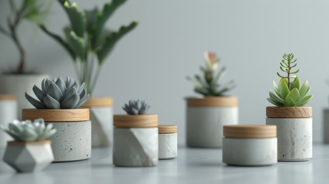 Modern Concrete Plant Pots