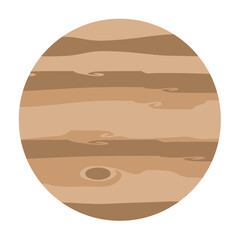 Jupiter planet cute cartoon sticker © Ekatamadesign