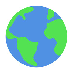 Earth planet cute sticker © Ekatamadesign