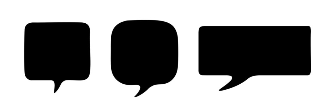 Transparent png speech bubble icon set talk bubbles collection for chat message communication graphic design elements vector overlays with black and white colors cloud scrapbook paper halftone text