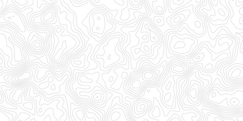 Realistic White Paper Cut Topographic Map Background with Curved Contour Layers and Modern Minimal Relief Pattern  © ALAMA
