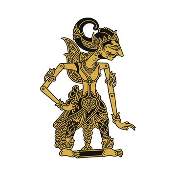 Traditional Wayang Kulit Puppet, Indonesian Culture, Shadow Puppet Show
