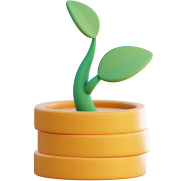 Investment Growth 3D Icon