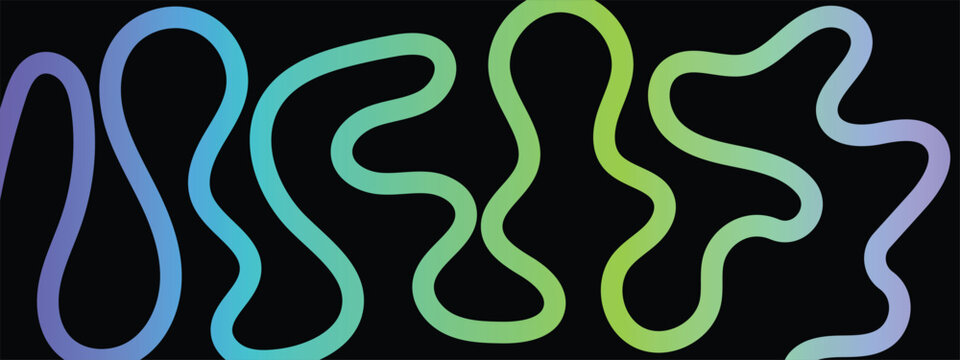 Curvy gradient ribbon swirl bg. Colorful lines and twisty shapes. Swirl gradient elements. vector illustrator eps10.