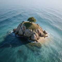 Obraz premium small island in the sea